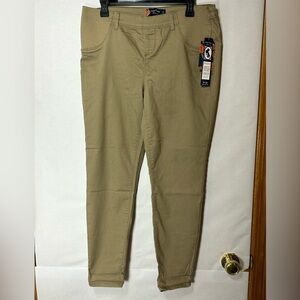 Indigo Poppy Belly Band Women's Maternity Pants in Khaki. Size L (12-14)